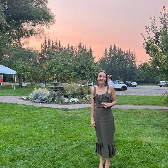 Olive Reformation Dress - Picture 1 of 1